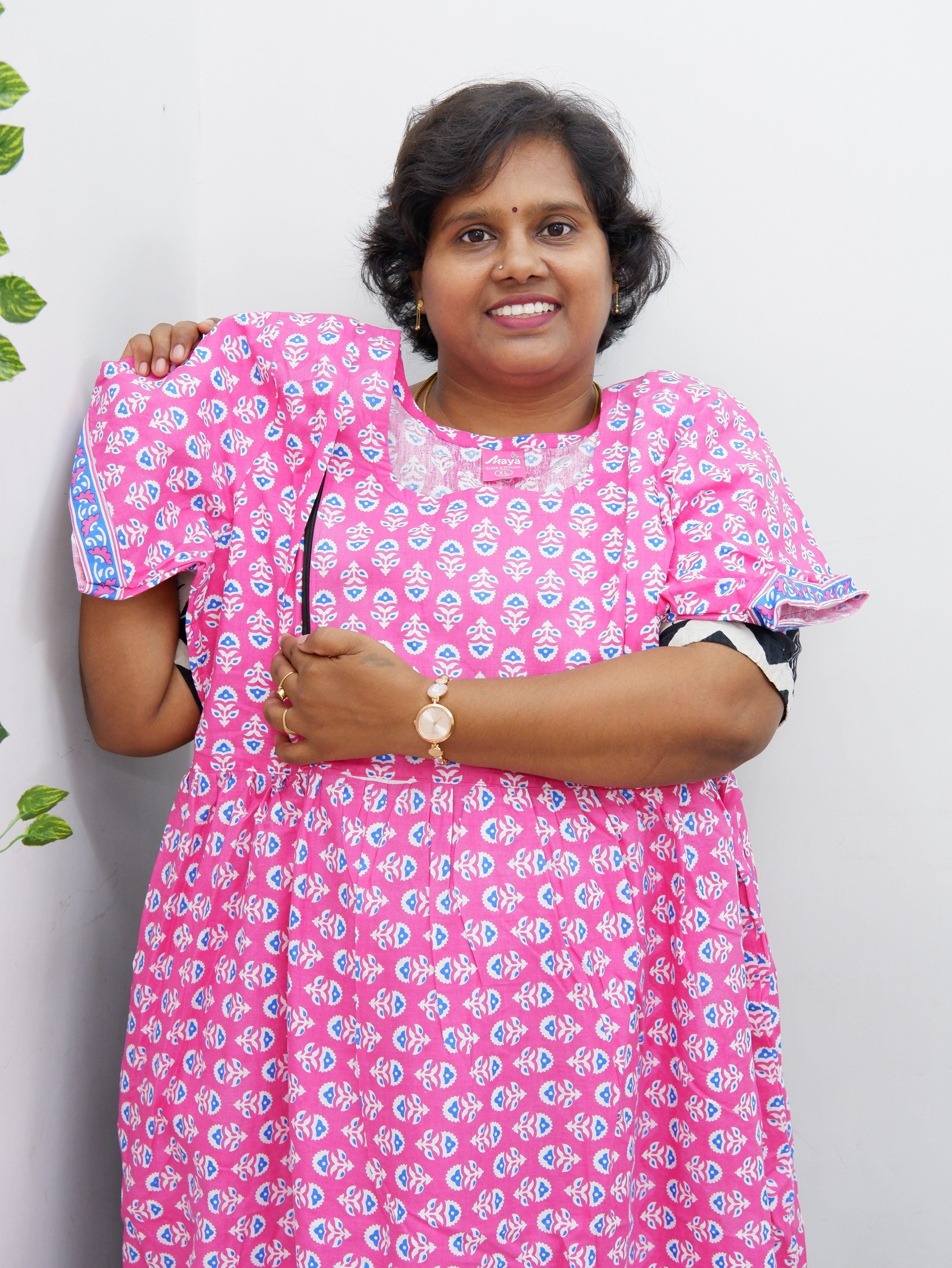 Comfort Fit Maternity Nighty – Side Zip Design