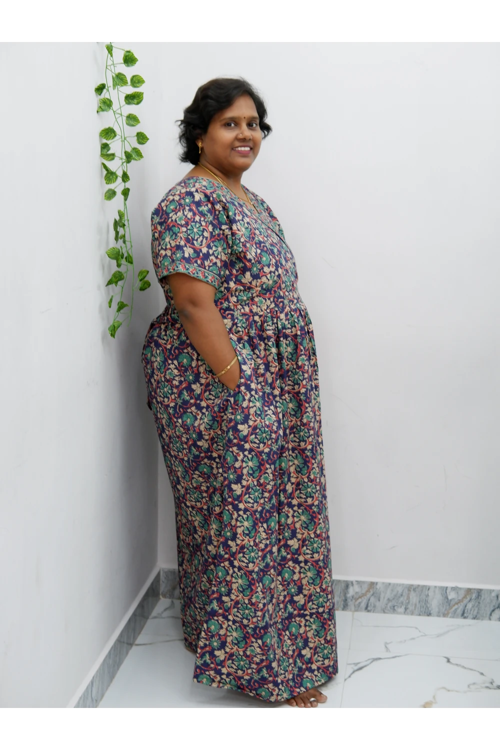 Zipless Pure Cotton Nighty for Women – Soft & Comfortable Wear