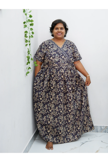 Zipless Pure Cotton Nighty for Women – Soft & Comfortable Wear