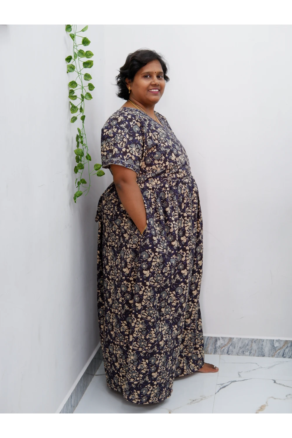 Zipless Pure Cotton Nighty for Women – Soft & Comfortable Wear