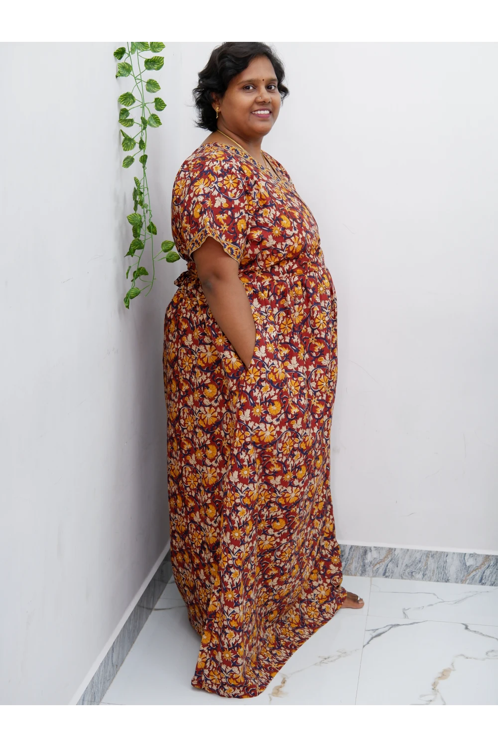 Zipless Pure Cotton Nighty for Women – Soft & Comfortable Wear