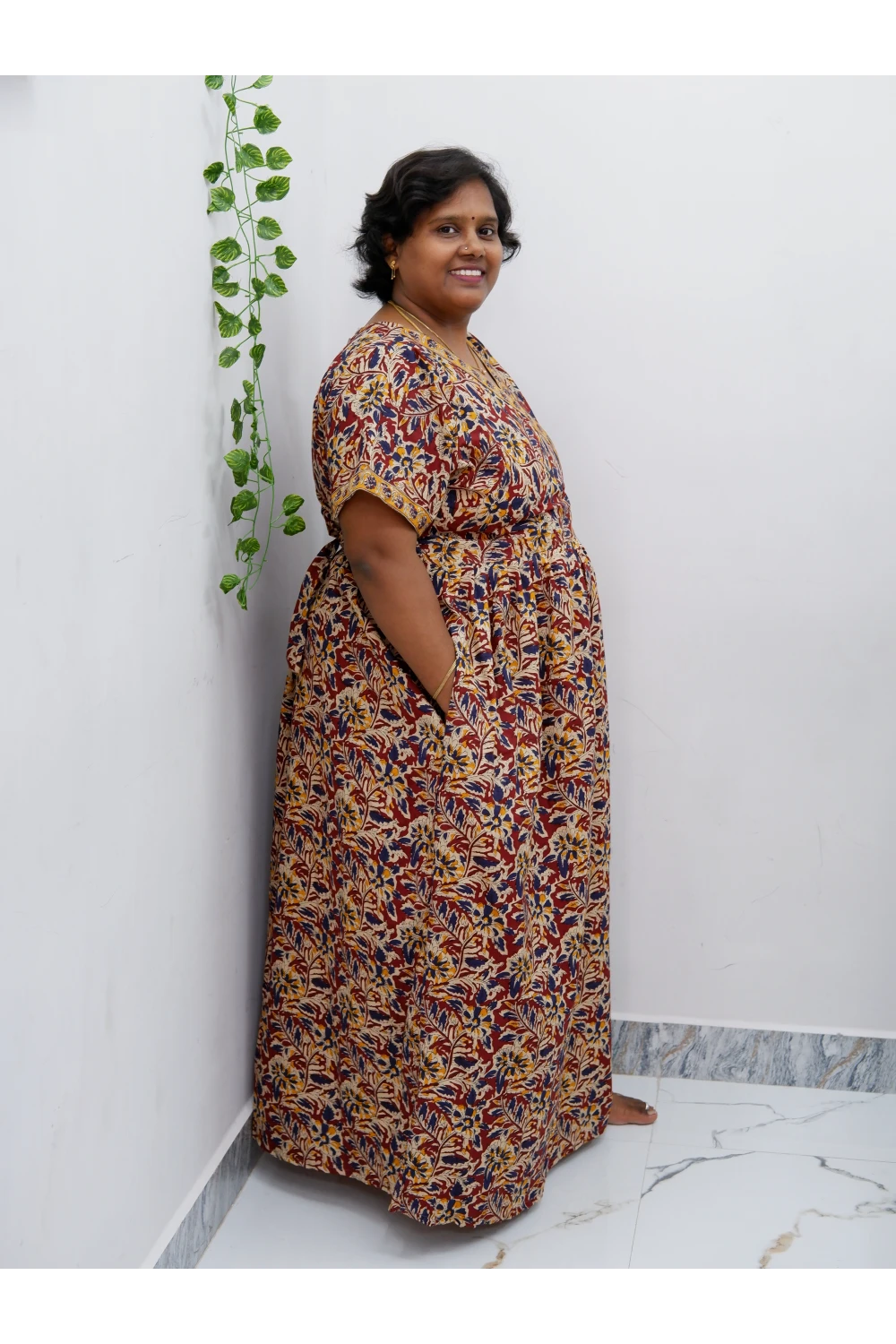 Zipless Pure Cotton Nighty for Women – Soft & Comfortable Wear