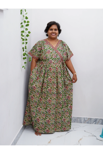 Zipless Pure Cotton Nighty for Women – Soft & Comfortable Wear