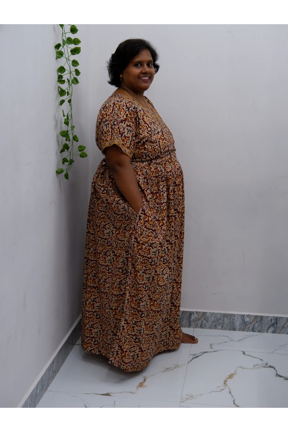 Zipless Pure Cotton Nighty for Women – Soft & Comfortable Wear