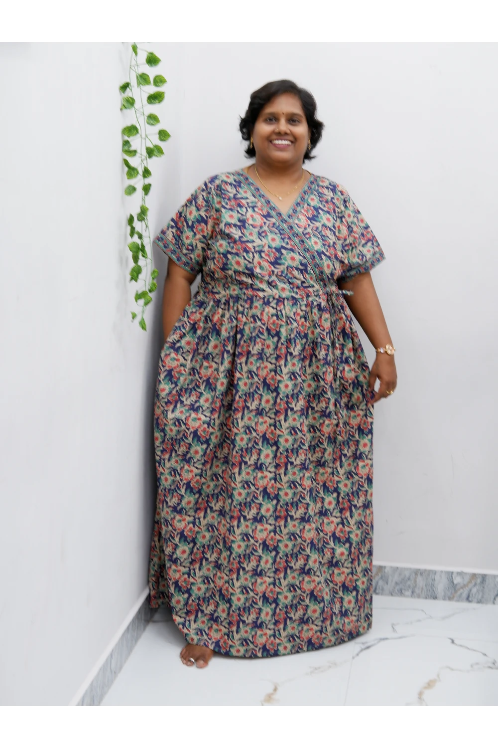 Zipless Pure Cotton Nighty for Women – Soft & Comfortable Wear