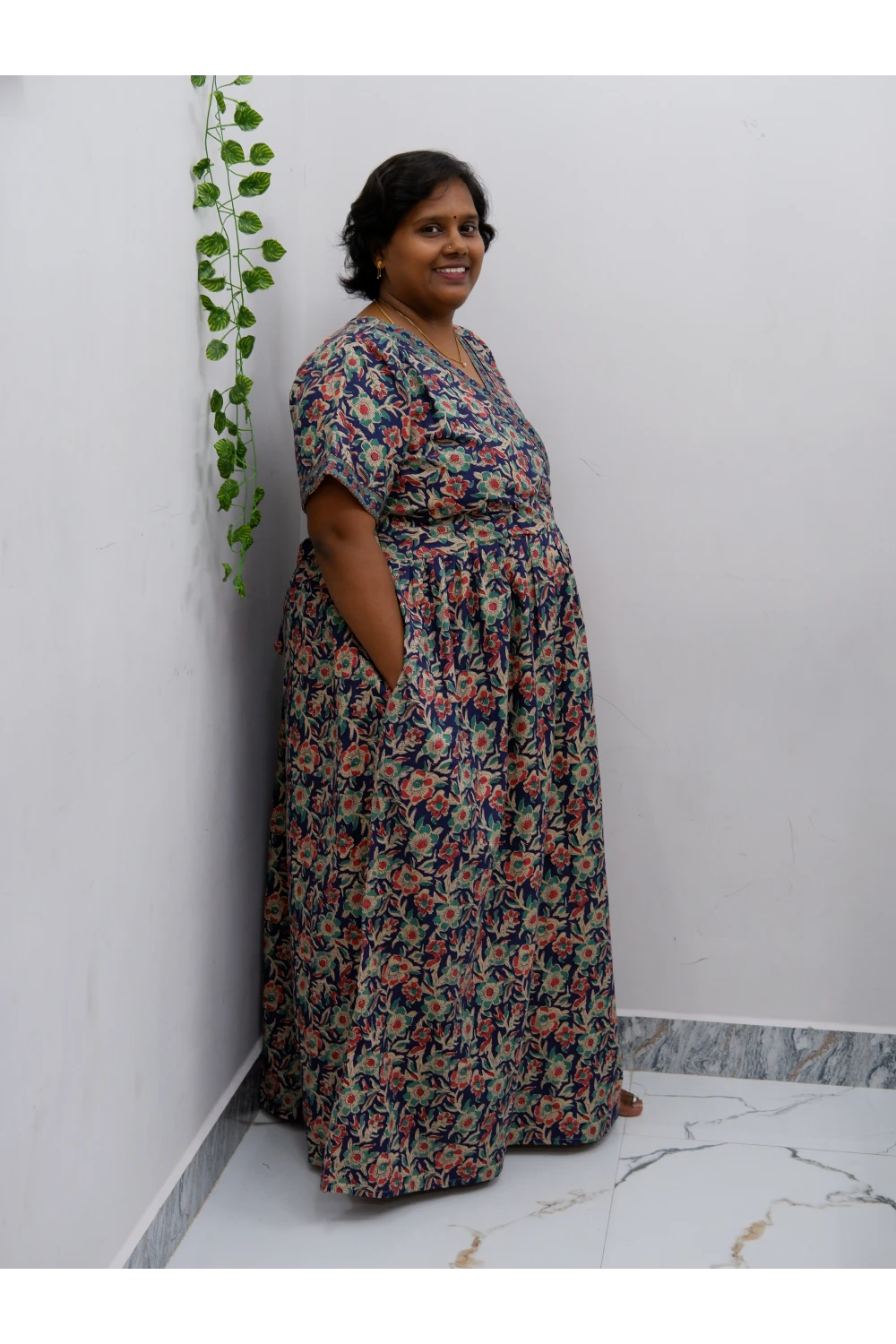 Zipless Pure Cotton Nighty for Women – Soft & Comfortable Wear