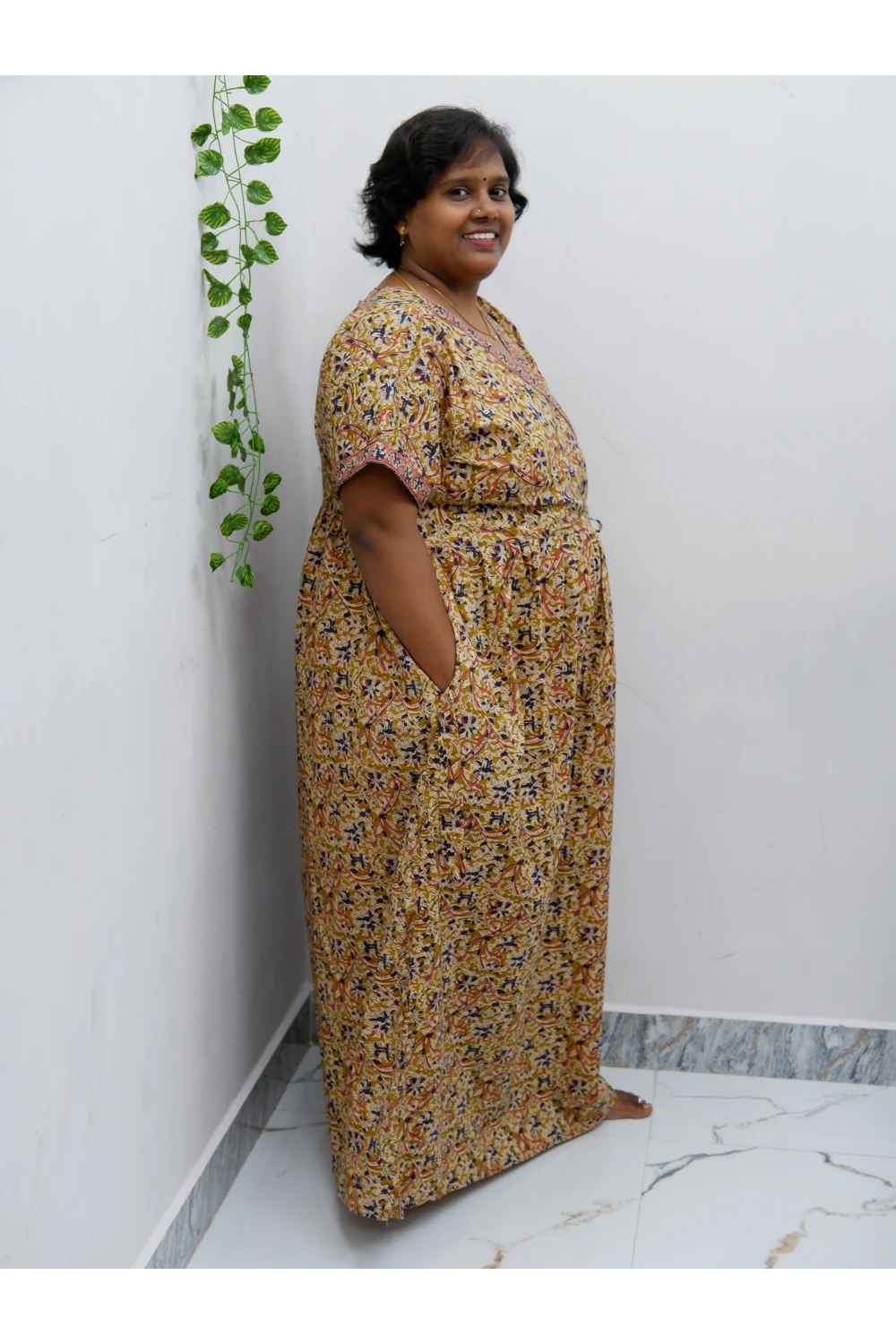 Zipless Pure Cotton Nighty for Women – Soft & Comfortable Wear