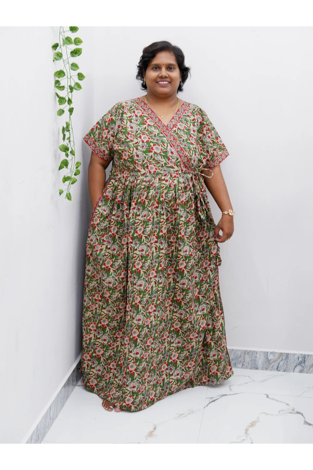 Zipless Pure Cotton Nighty for Women – Soft & Comfortable Wear