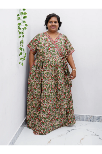 Zipless Pure Cotton Nighty for Women – Soft & Comfortable Wear