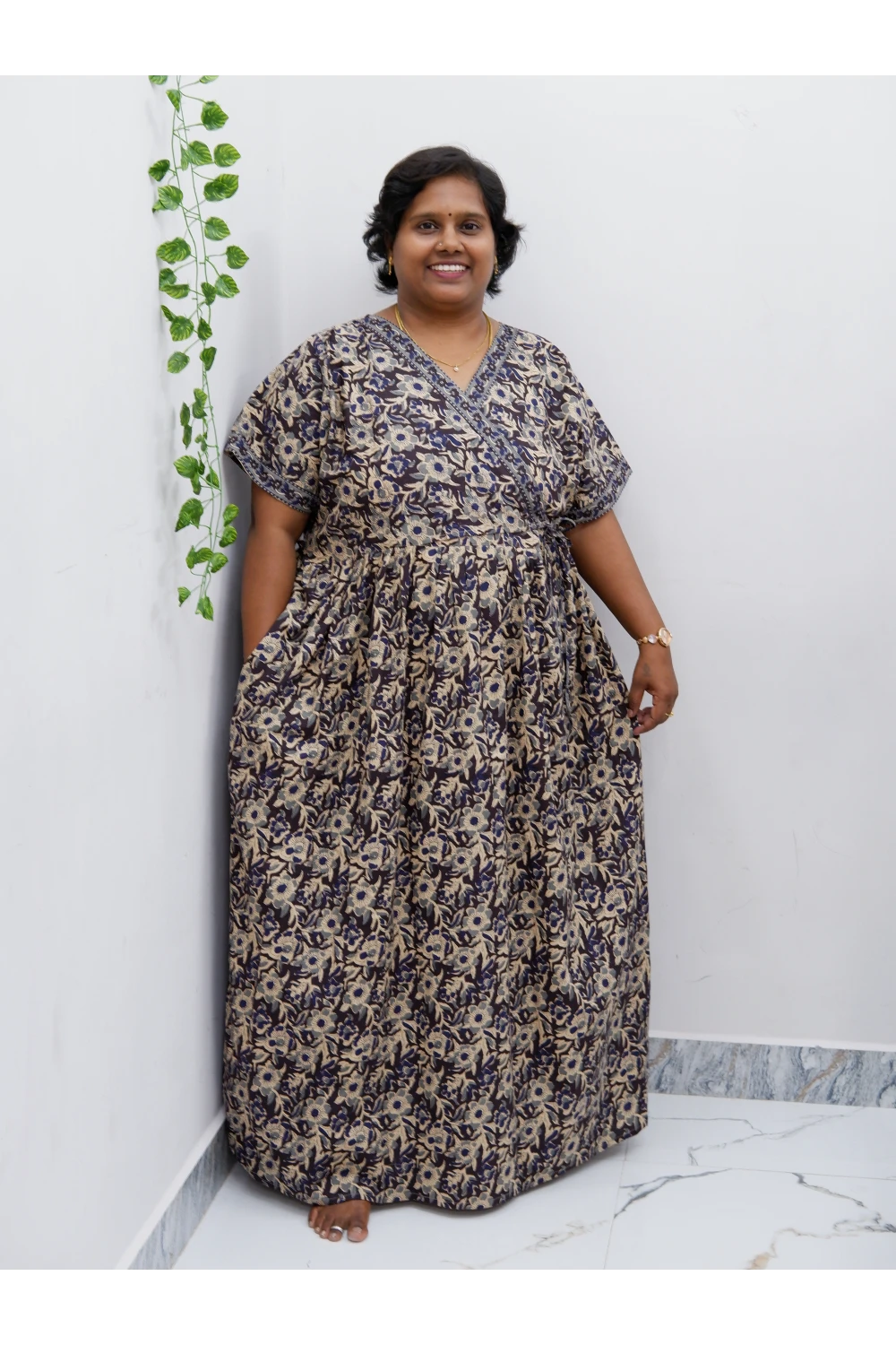 Zipless Pure Cotton Nighty for Women – Soft & Comfortable Wear