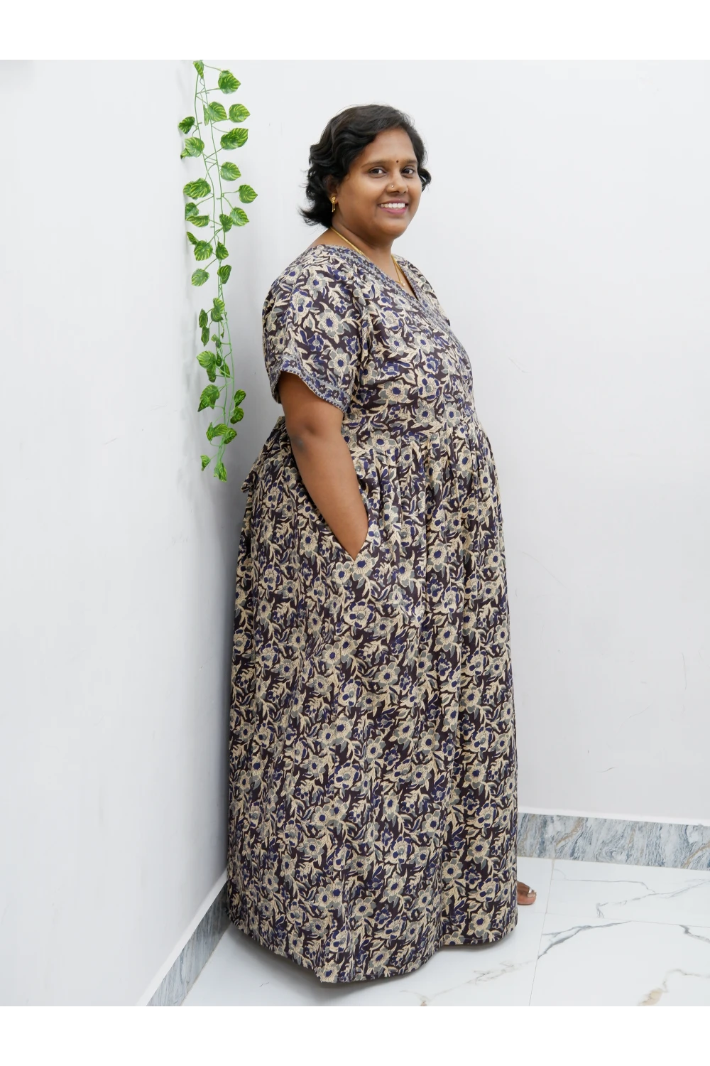 Zipless Pure Cotton Nighty for Women – Soft & Comfortable Wear