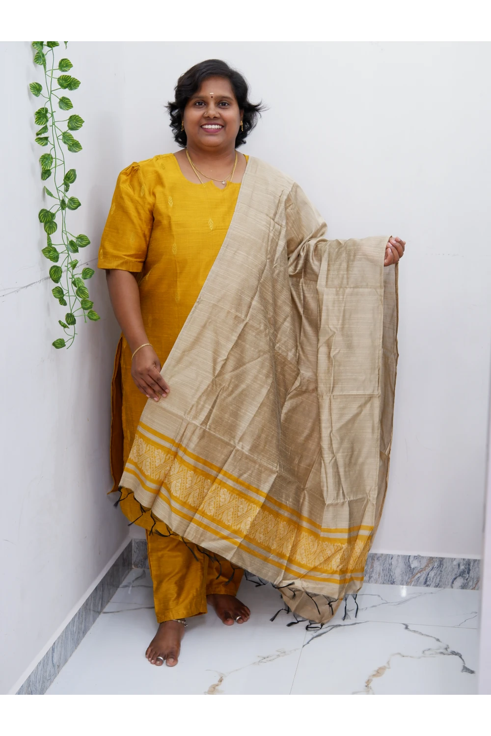 Luxe Salwar Suit with Shawl – Casual & Festive Wear