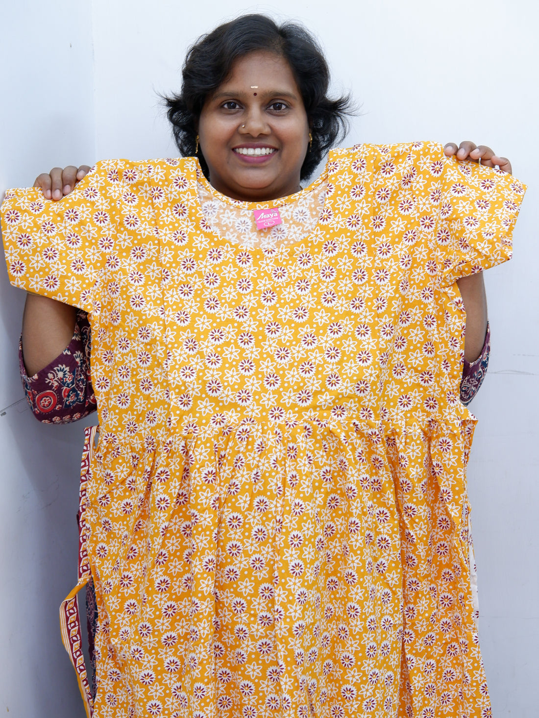 Comfort Fit Maternity Nighty – Side Zip Design