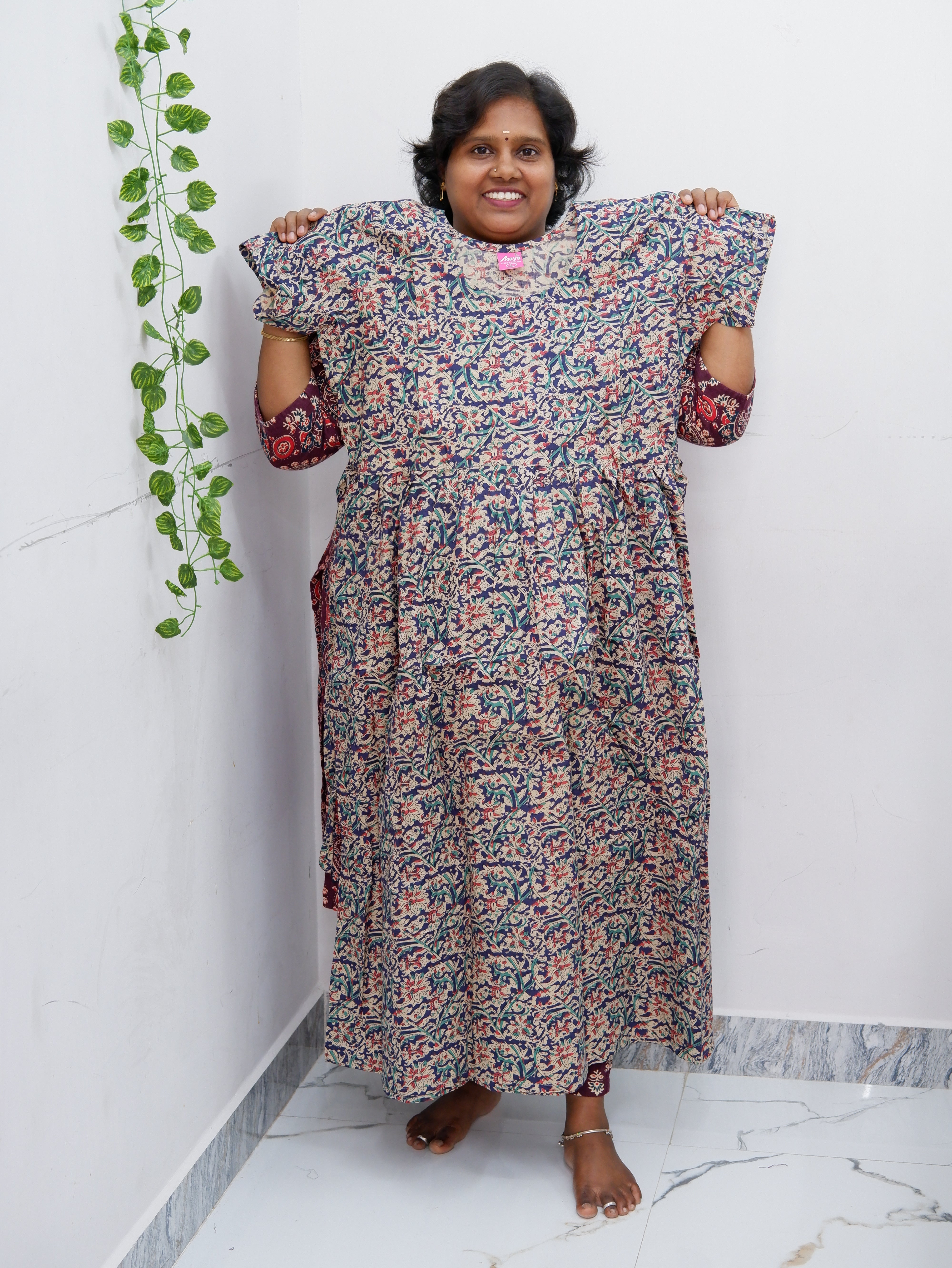 Comfort Fit Maternity Nighty – Side Zip Design