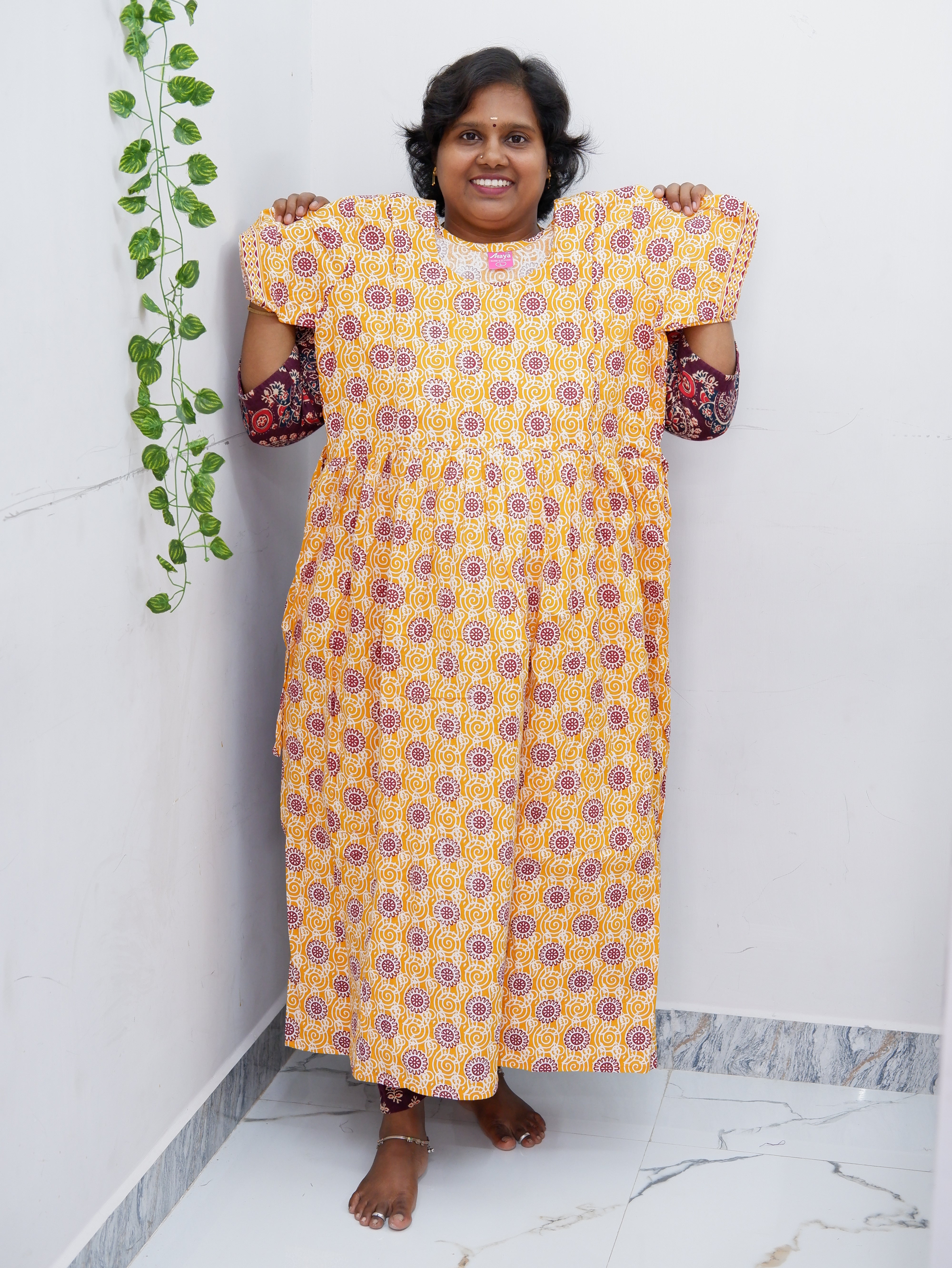 Comfort Fit Maternity Nighty – Side Zip Design