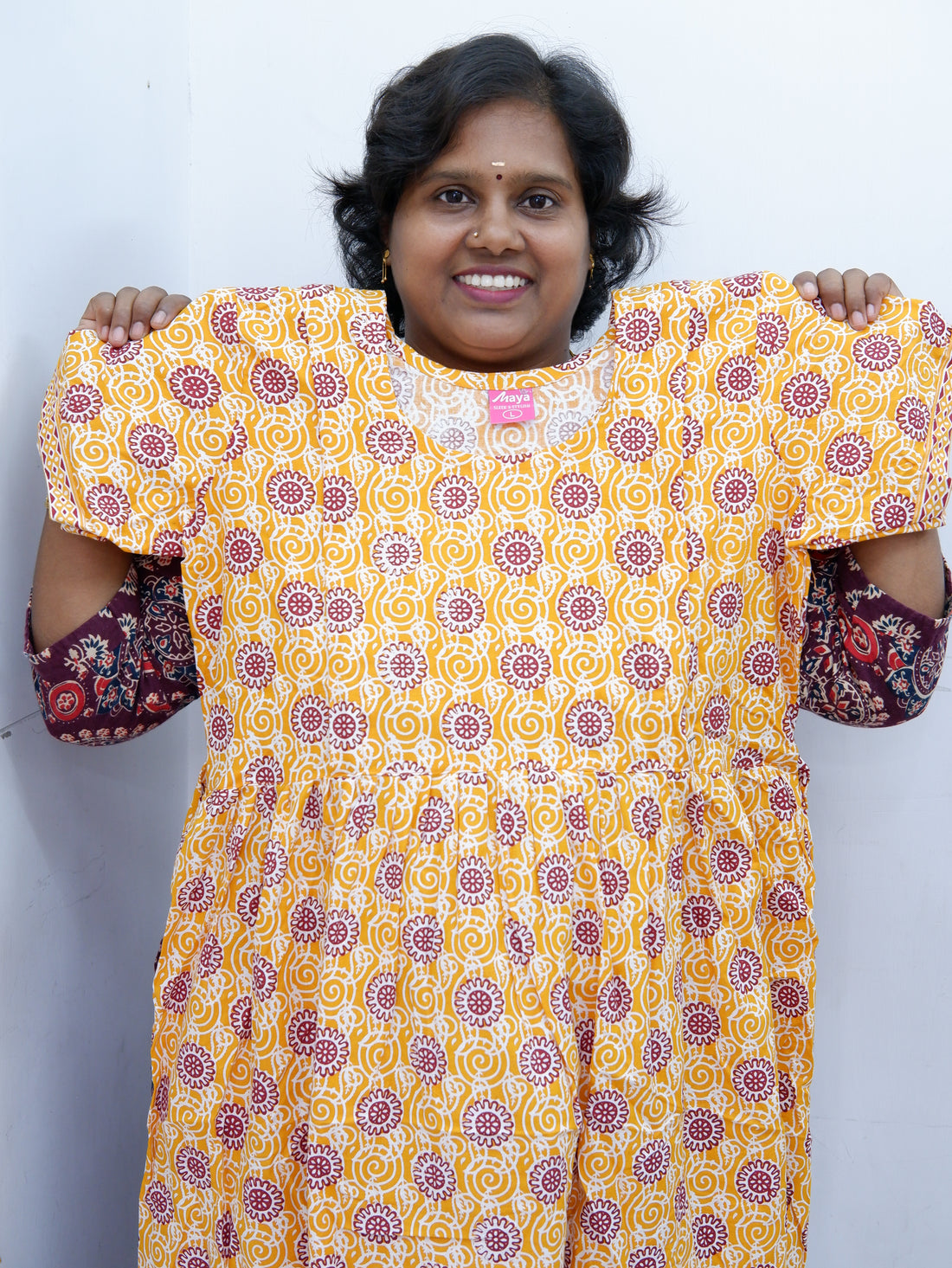 Comfort Fit Maternity Nighty – Side Zip Design