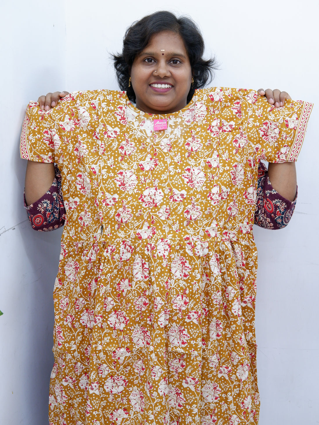 Comfort Fit Maternity Nighty – Side Zip Design