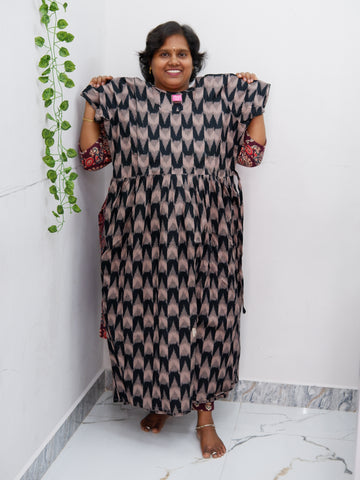 Comfort Fit Maternity Nighty – Side Zip Design