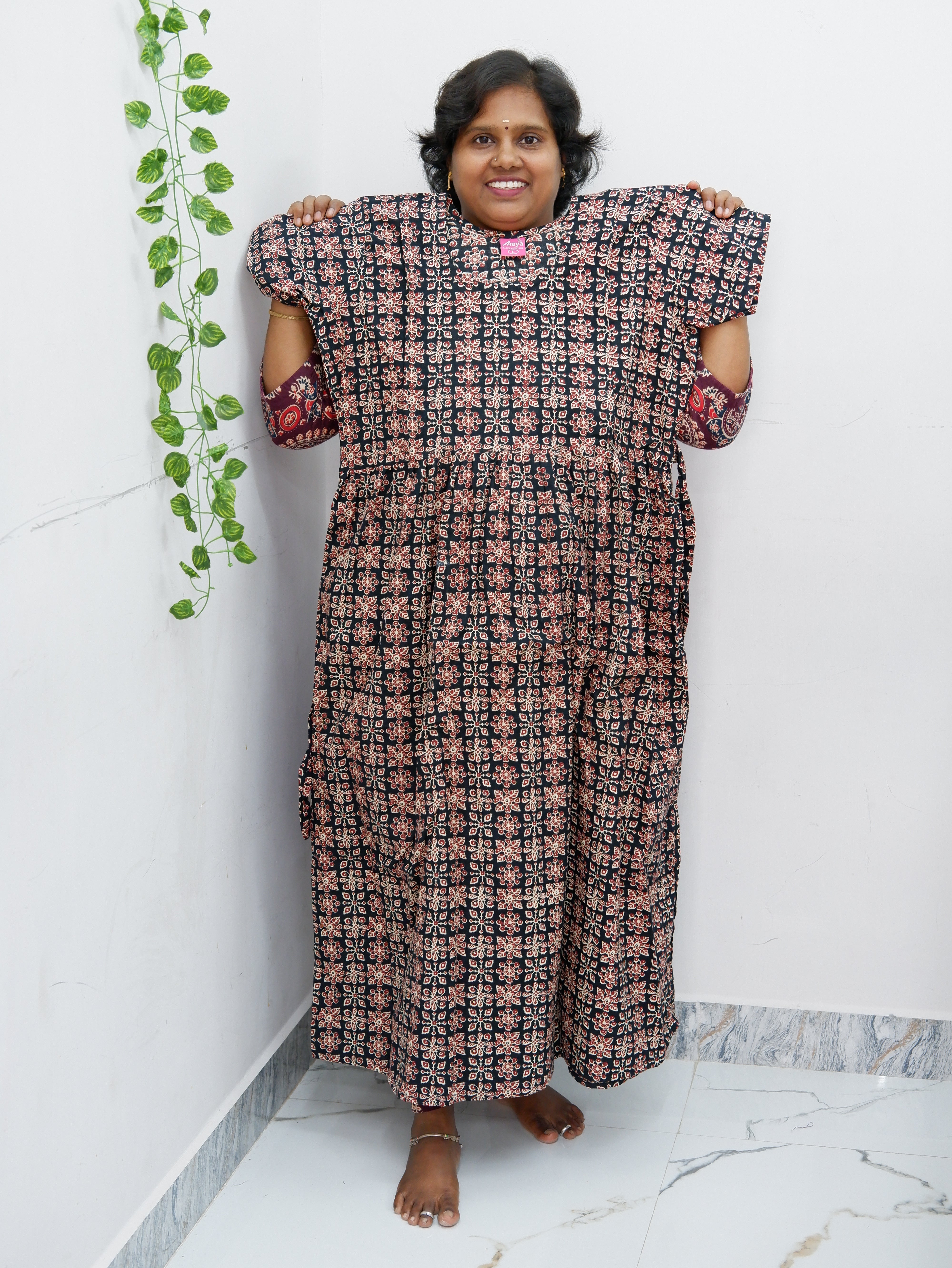 Comfort Fit Maternity Nighty – Side Zip Design