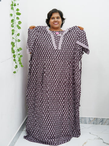 Premium V-Neck Cotton Frock for Women – Breathable & Skin-Friendly