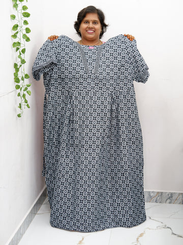 Premium V-Neck Cotton Frock for Women – Breathable & Skin-Friendly