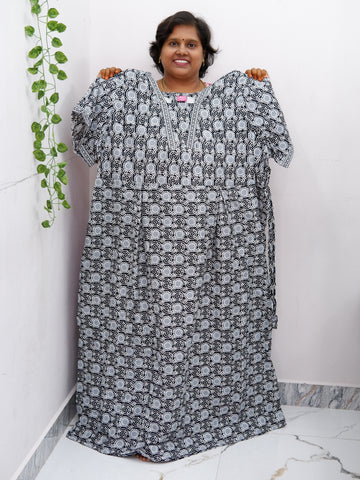 Premium V-Neck Cotton Frock for Women – Breathable & Skin-Friendly