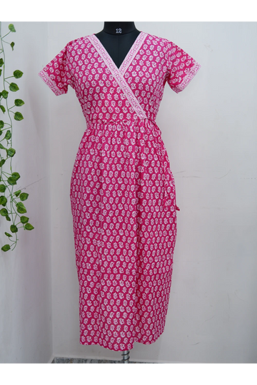 Zipless Pure Cotton Nighty for Women – Soft & Comfortable Wear