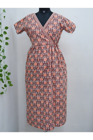 Zipless Pure Cotton Nighty for Women – Soft & Comfortable Wear