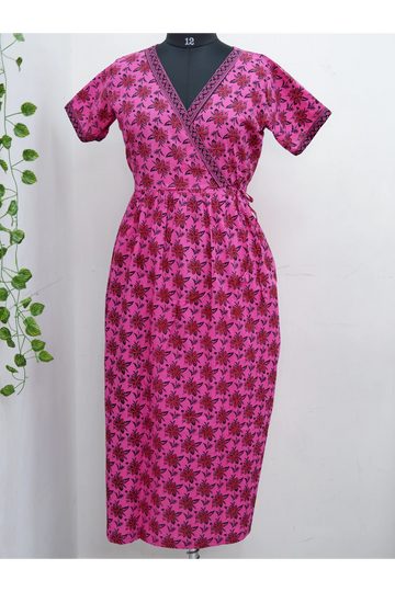 Zipless Pure Cotton Nighty for Women – Soft & Comfortable Wear