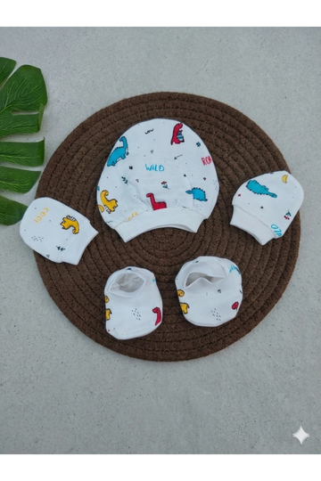 Cap, Mitten & Booties Set
