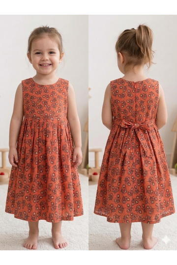 Acoba Cotton Sleeveless Frock For Kids