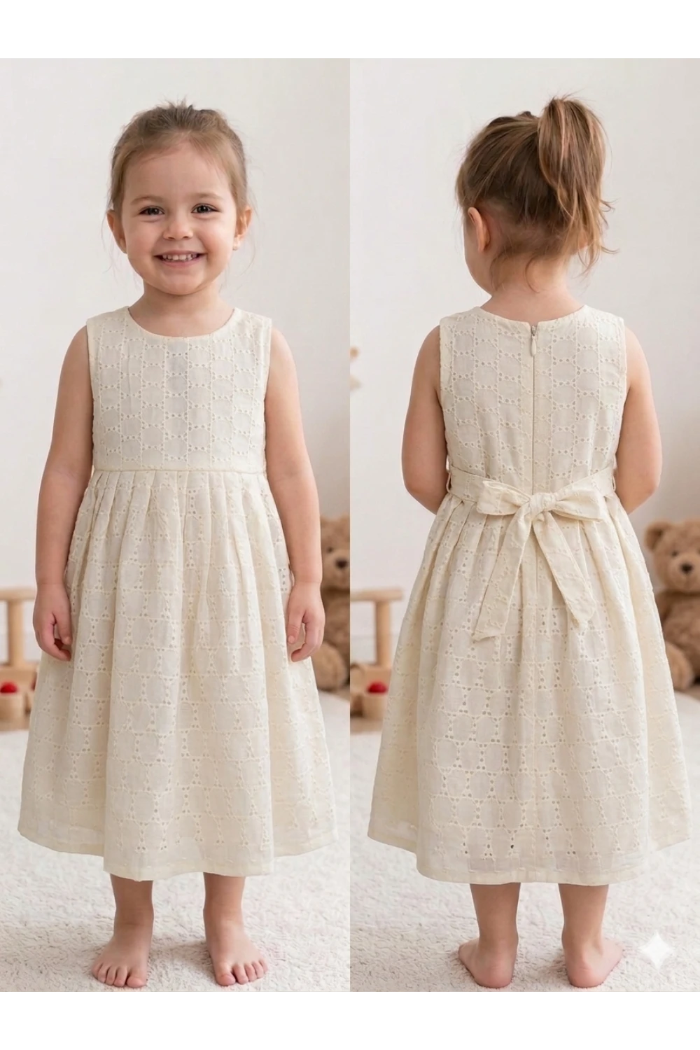 Acoba Cotton Sleeveless Frock For Kids