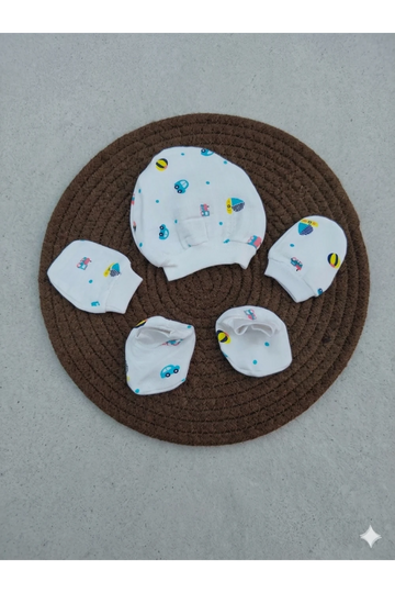 Cap, Mitten & Booties Set