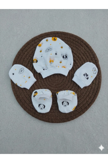 Cap, Mitten & Booties Set