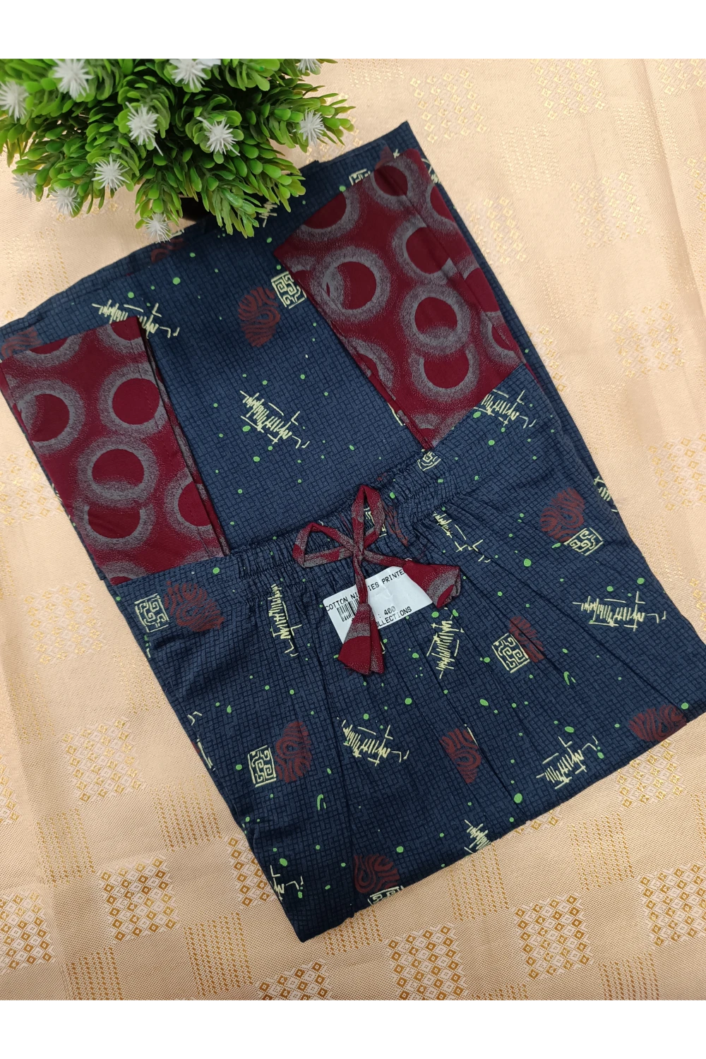 Elastic Pure Cotton Nighty for Women – Soft & Comfortable