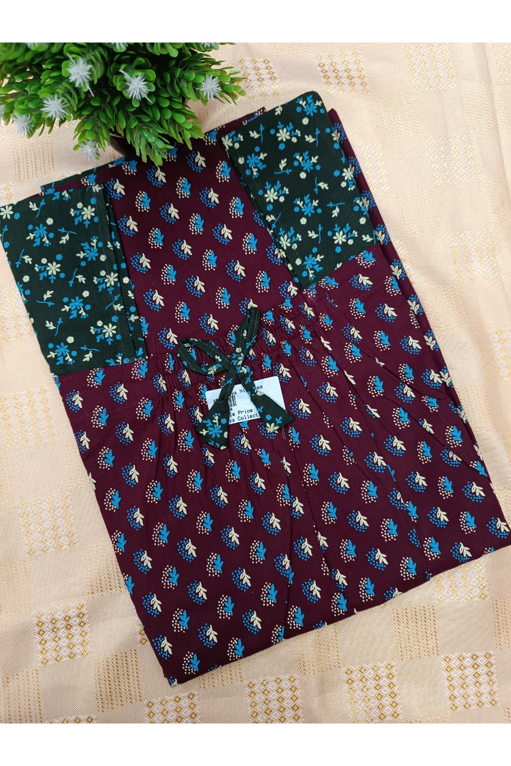 Elastic Pure Cotton Nighty for Women – Soft & Comfortable