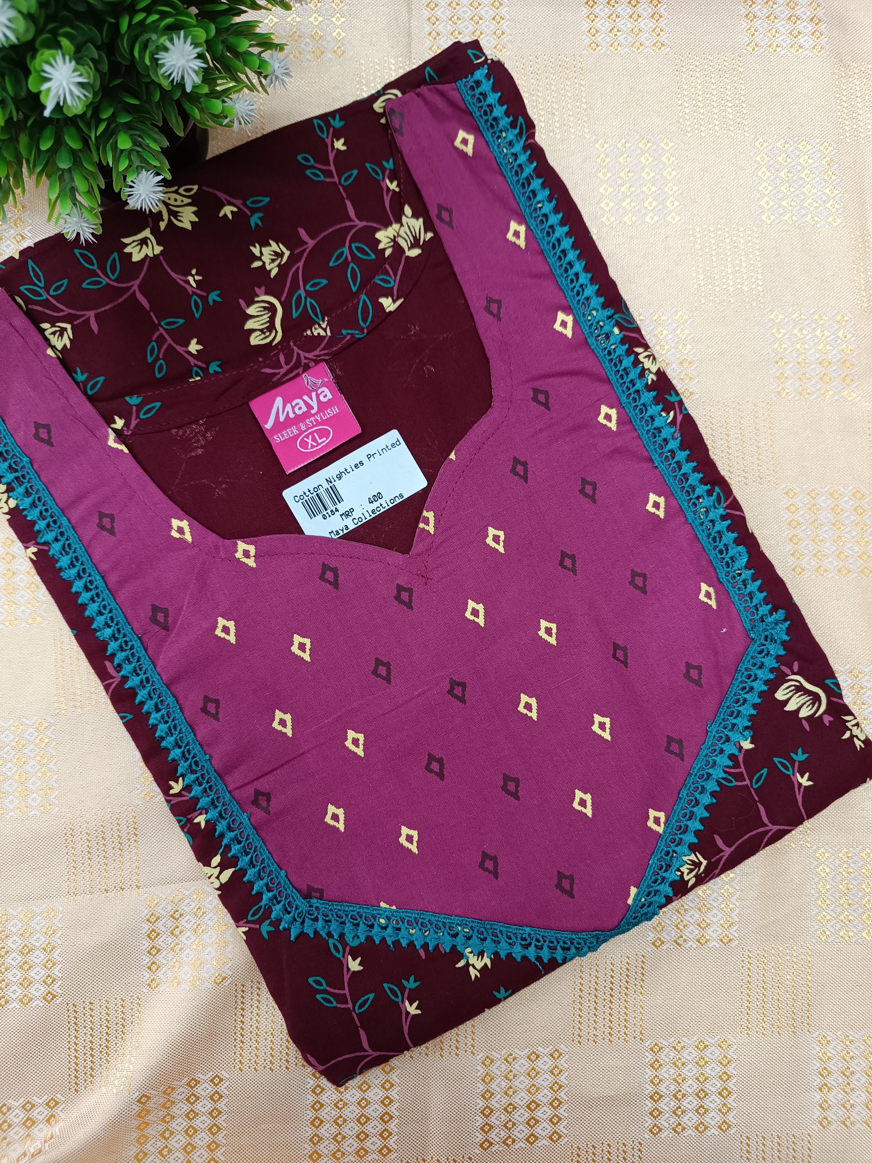 Pure Cotton Nighty for Women – Soft & Comfortable