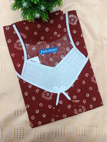 Pure Cotton Nighty for Women – Soft & Comfortable