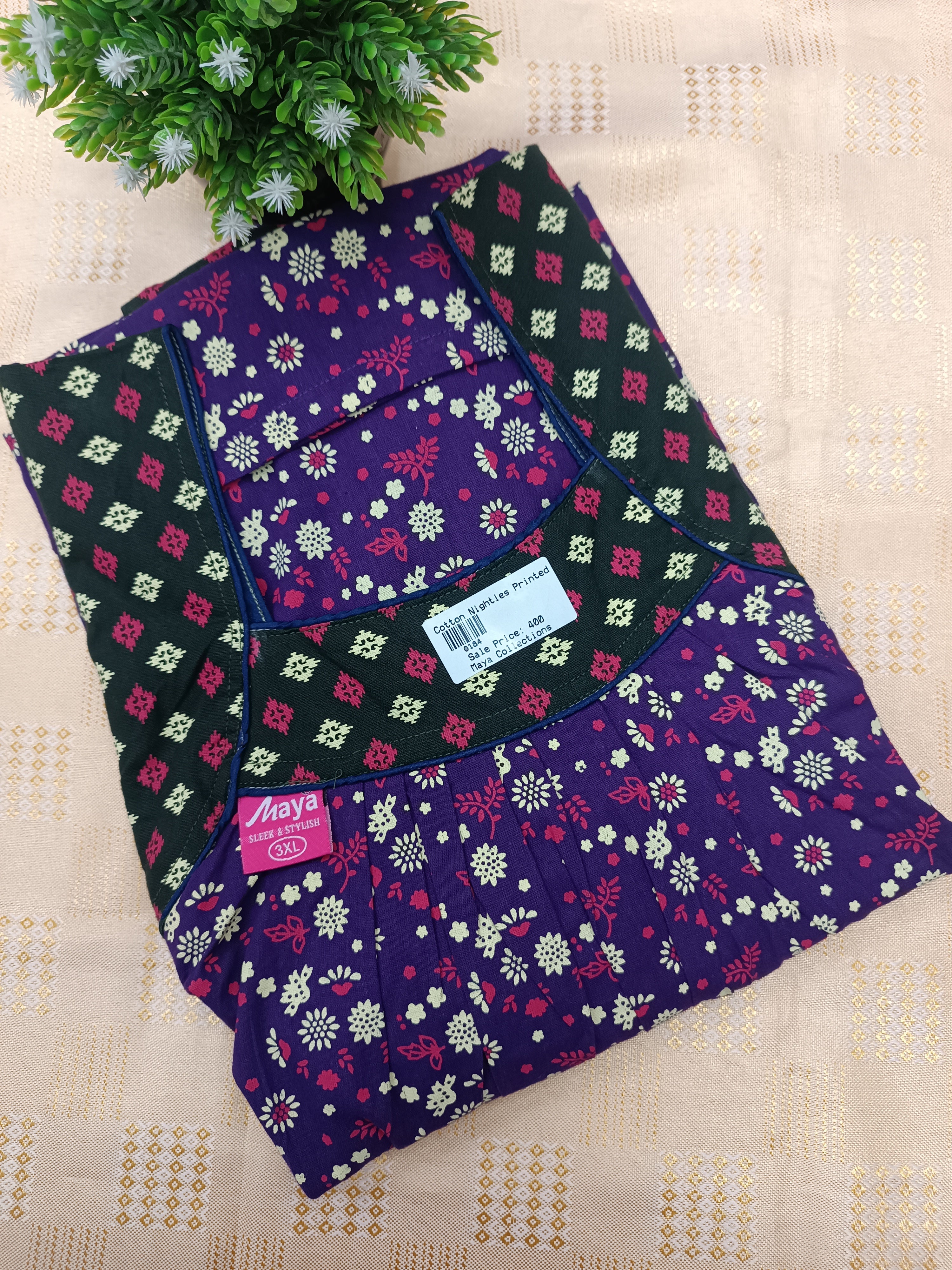 Pure Cotton Nighty for Women – Soft & Comfortable