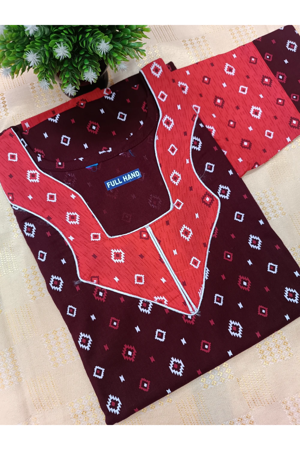 Classic 3/4 Sleeve Cotton Nighty for Women