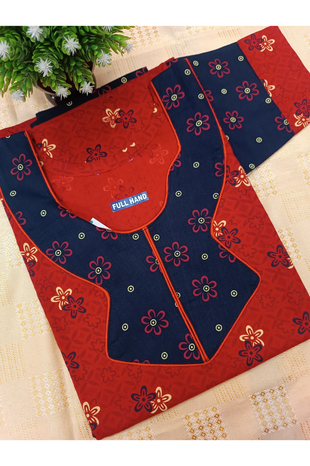 Classic 3/4 Sleeve Cotton Nighty for Women