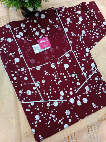 Classic 3/4 Sleeve Cotton Nighty for Women