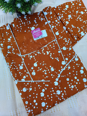 Classic 3/4 Sleeve Cotton Nighty for Women