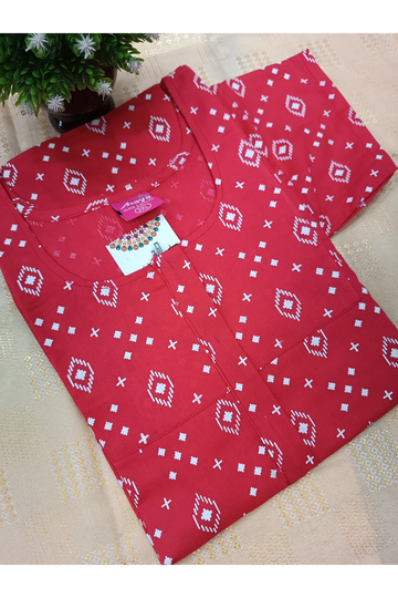 Classic 3/4 Sleeve Cotton Nighty for Women