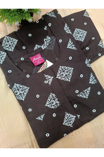 Classic 3/4 Sleeve Cotton Nighty for Women