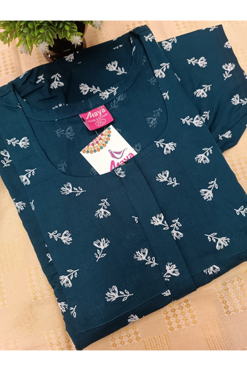 Classic 3/4 Sleeve Cotton Nighty for Women