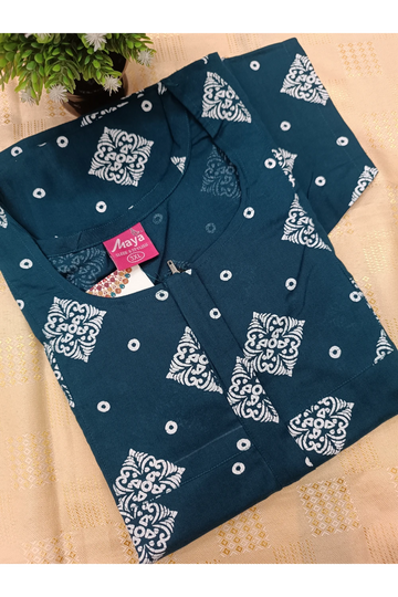 Classic 3/4 Sleeve Cotton Nighty for Women