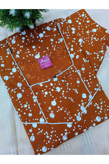 Classic 3/4 Sleeve Cotton Nighty for Women