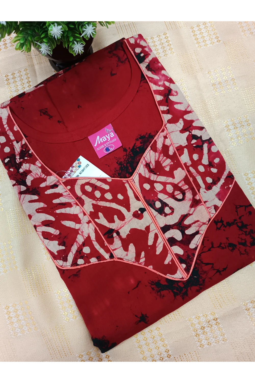 Pure Cotton Nighty for Women – Soft & Comfortable