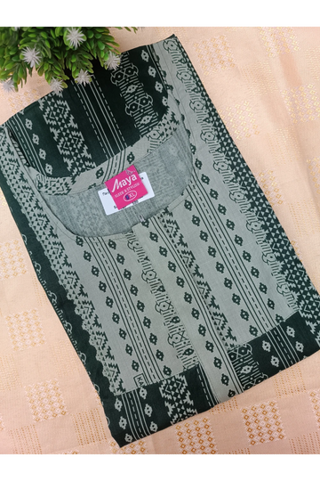 Elegant Zip-Front Pure Cotton Nighty